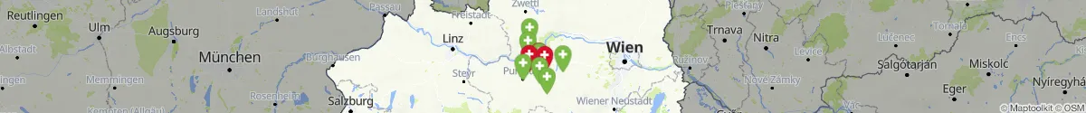 Kartenansicht für Apotheken-Notdienste in der Nähe von Melk (Melk, Niederösterreich)